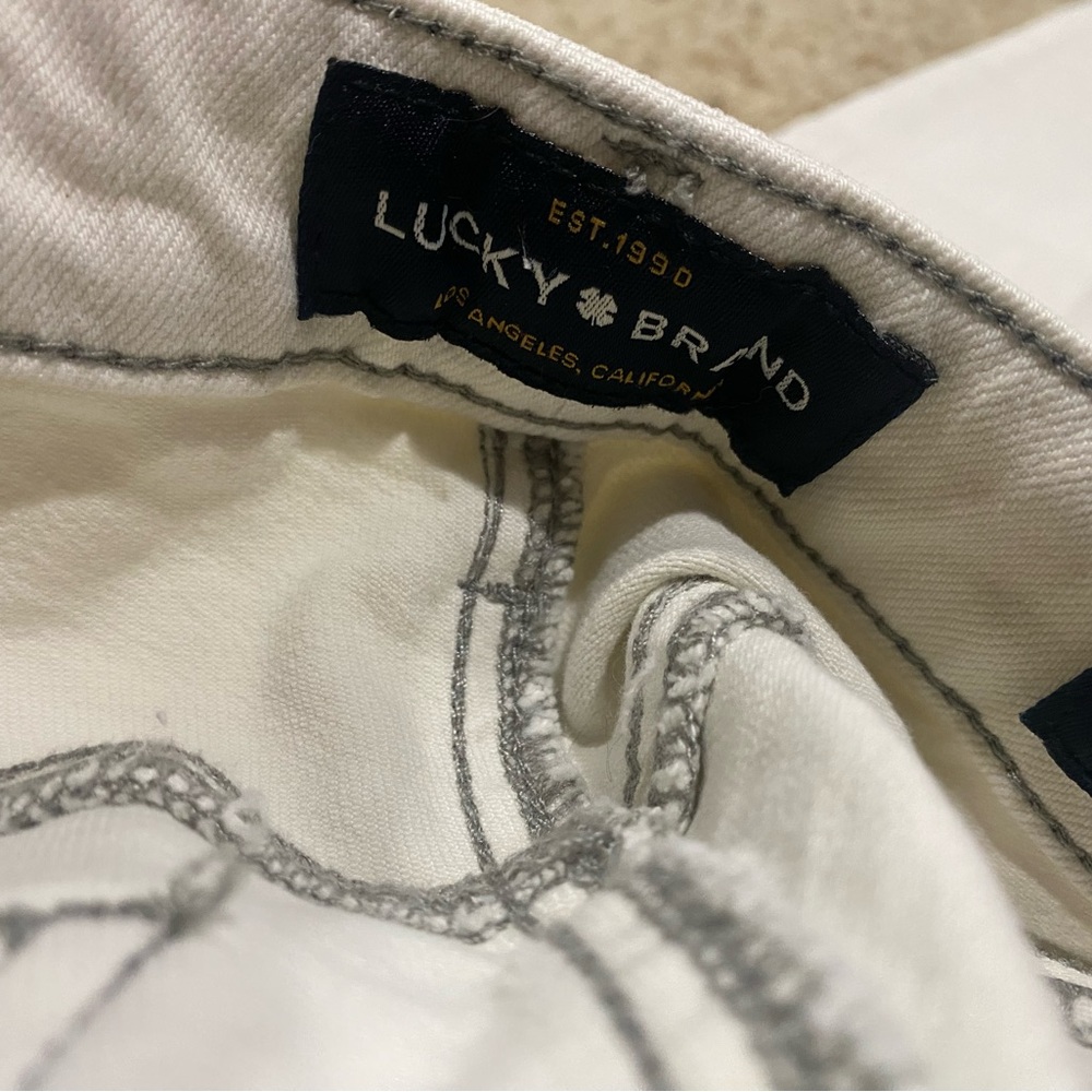 Lucky Brand Women's Cream Sasha Straight Leg Jeans-00/24 - Picture 8 of 10